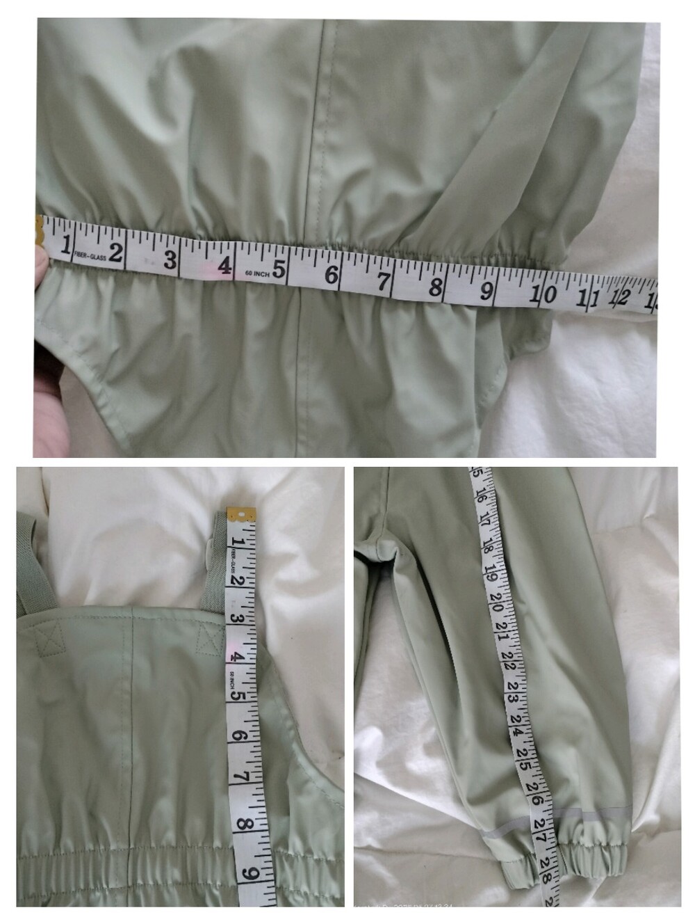 Zara Sage Green Waterproof Overalls - Picture 15 of 15